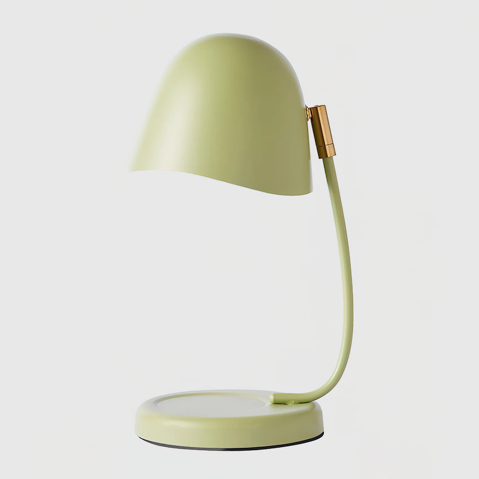 Green candle warmer lamp on a white background