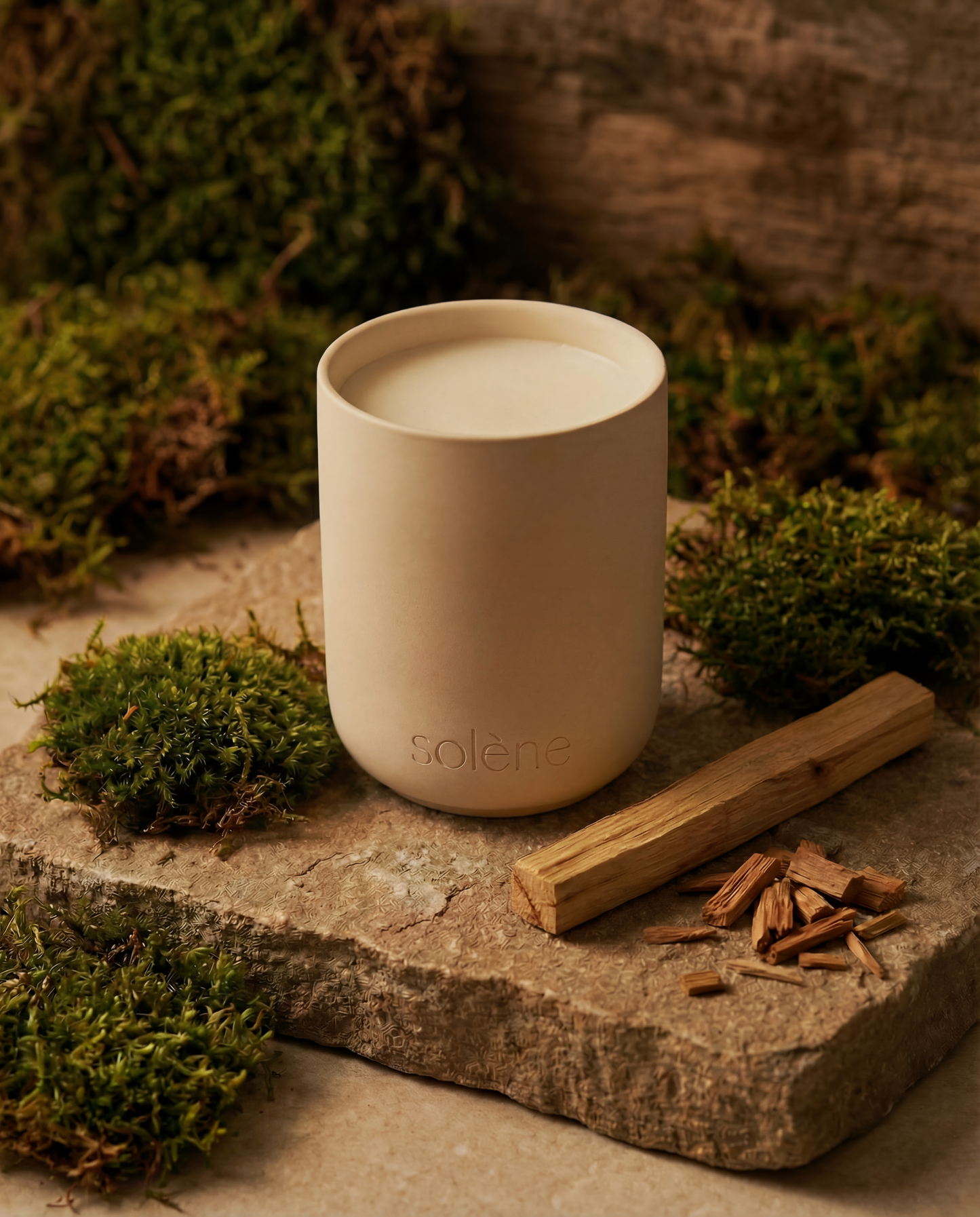 Wickless Candle - Palo Santo and Sandalwood