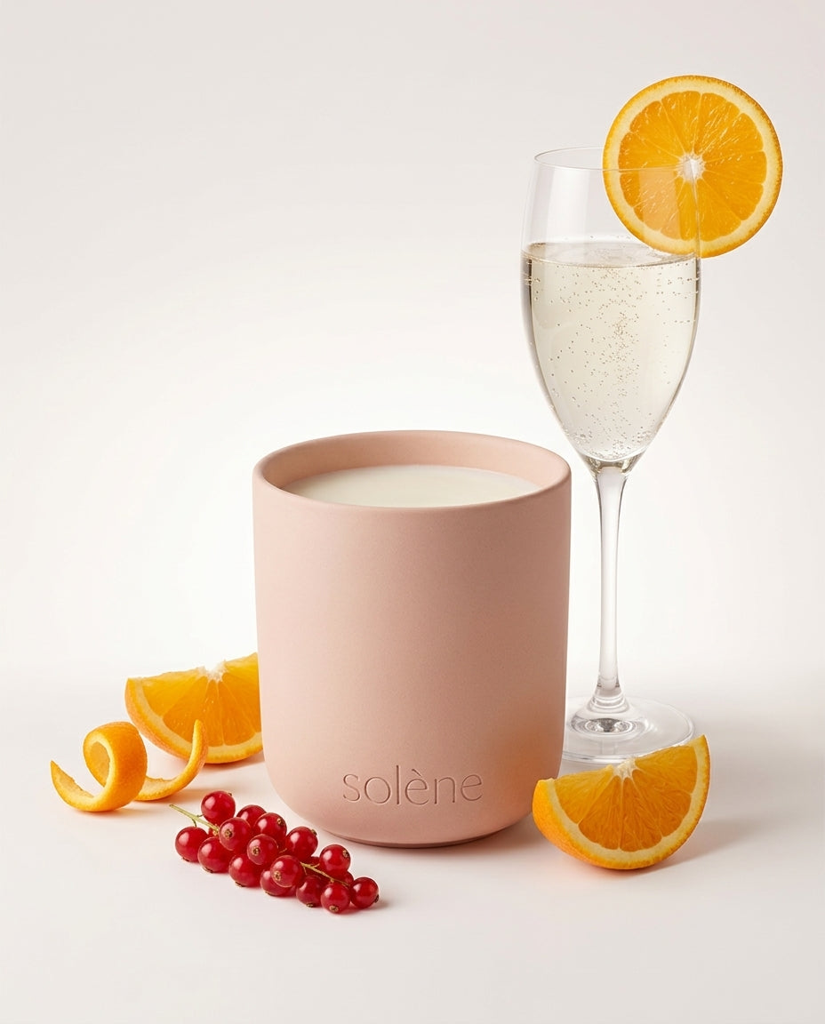 Wickless Candle - Sparkling Negroni