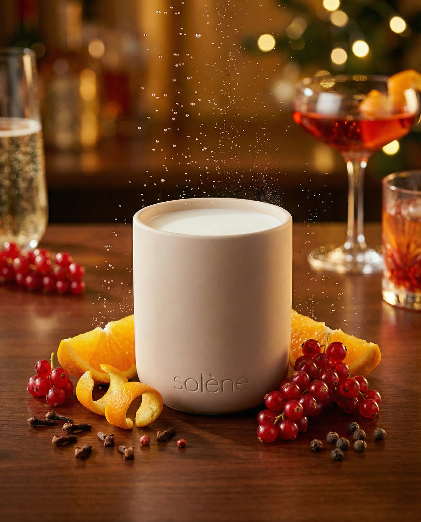 Wickless Candle - Sparkling Negroni
